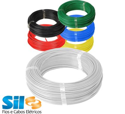 Imagem de Cabo Fio Flexível Sil Cores - 4mm Rolo Com 100 Metros
