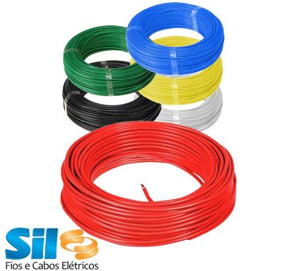 Imagem de Cabo Fio Flexível Sil Cores - 4mm Rolo Com 100 Metros