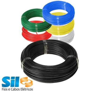 Imagem de Cabo Fio Flexível Sil Cores - 4mm Rolo Com 100 Metros