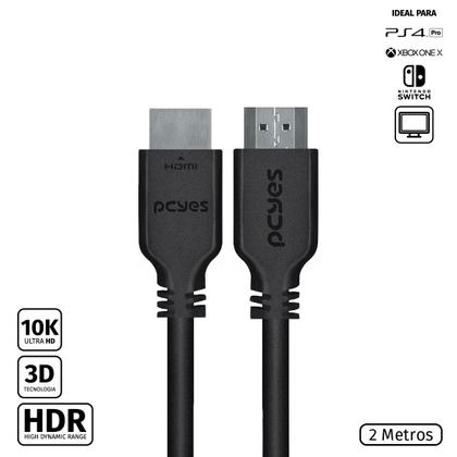 Imagem de Cabo HDMI ULTRA 2.1 28AWG Puro Cobre 8K 2 Metros - PHM21-2