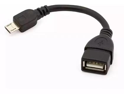 Imagem de Cabo Otg Micro Usb Adaptador Pendrive Para Celular