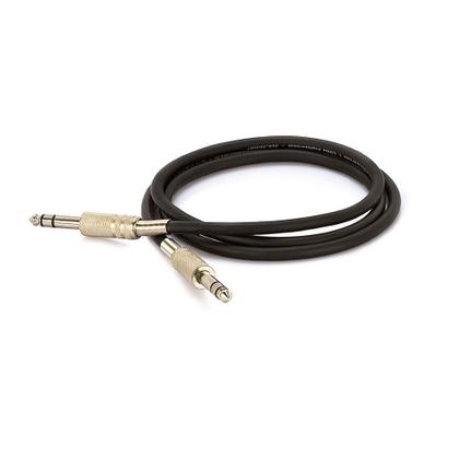 Imagem de Cabo P10 para P10 Estereo Preto - 2 Metros