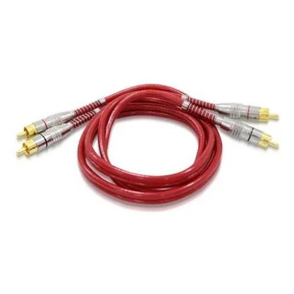 Imagem de Cabo Rca Tech One Prime Dupla Blindagem 1 Metro Plug Metal Banhado