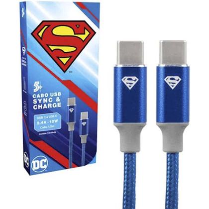 Imagem de Cabo Turbo USB-C Para USB-C Superman Reforçado 5+ 018-0903