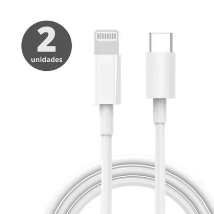 Imagem de Cabo Usb C Compatível com Lighting Turbo 2 Unidades