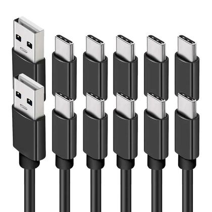 Imagem de Cabo USB C De Carregamento Rápido 10pcs 0.25M 1M 2M 3M 2A Cabo De Dados Para Samsung HTC LG Xiaomi