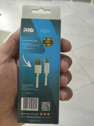Imagem de Cabo Usb Proeletronic Para Celular Tipo v8 1mt - Caus-100m