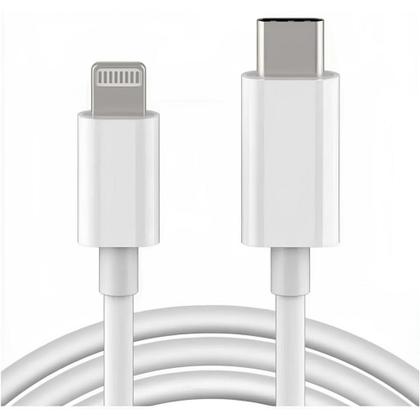 Imagem de Cabo USB Tipo C Lightning Celular Carregamento 1m Branco