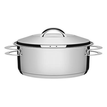 Imagem de Caçarola Rasa Inox Fundo Triplo 20cm - 2,90L Tramontina 62503/200