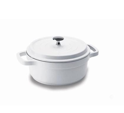 Imagem de Cacarola redonda branca c/ antiaderente 21,3cm hercules