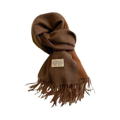 Imagem de Cachecol de Caxemira Dupla Face - Pashmina Quente para Inverno