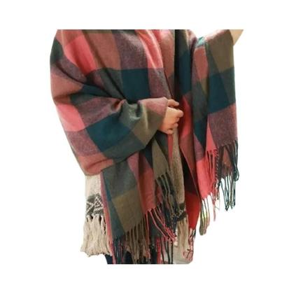 Imagem de Cachecol de Inverno Feminino - Quente, Grosso e Estiloso em Imitação de Caxemira