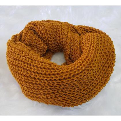 Imagem de Cachecol Femino - Gola de Tricô de Lã - Echarpe Duas Voltas - Inverno 2024 - Cachicol - Tricot Store