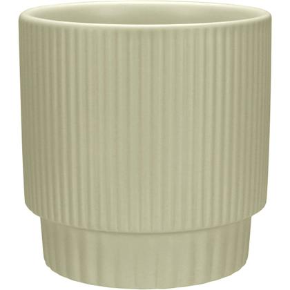 Imagem de CACHEPÔ VASO ENFEITE DECORATIVO REDONDO HOME&CO CERÂMICA 12x12x12cm BEGE