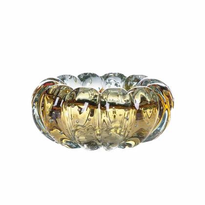 Imagem de Cachepot de Vidro Murano Téo Âmbar 14x5cm Cristais Tavares