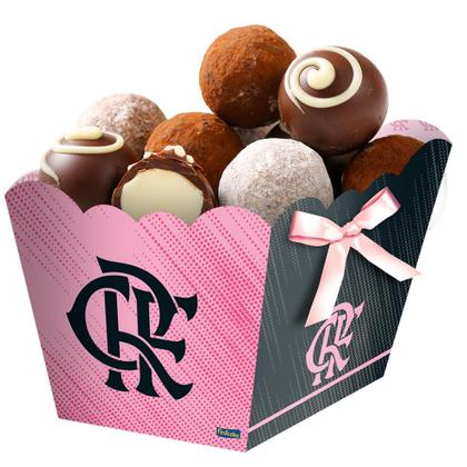 Imagem de Cachepot Festa Flamengo Rosa - 08 unidades - Festcolor -  Festas