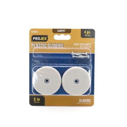 Imagem de Cadeira Glide PROJEX de plástico prego de 3 cm, pacote com 4