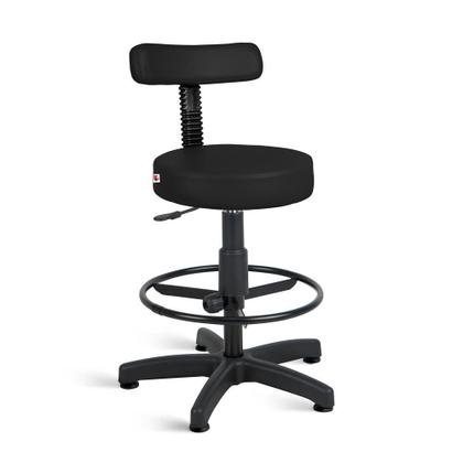 Imagem de Cadeira Mocho Alto Estética Giratória Com Sapatas fixa