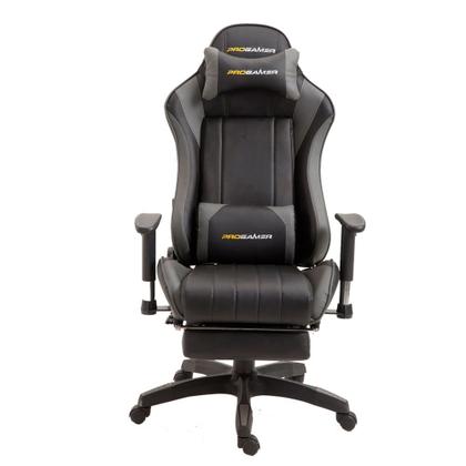 Imagem de Cadeira Pro Gamer X - Cinza e Preto