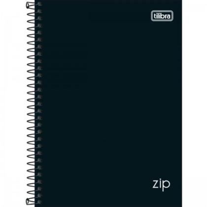 Imagem de Caderno Espiral 1/4 Capa Dura 80 Folhas Zip Preto Tilibra