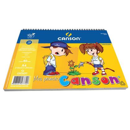 Imagem de Caderno Meu Primeiro Canson Linha Infanti 120 g/m² A4 210 x 297 mm com 40 Folhas - 66667087 - CANSON
