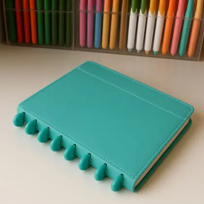 Imagem de Caderno Planner Folha Caderno Inteligente a5 Agenda de Anotações Capa dura Folhas Removíveis Destacável