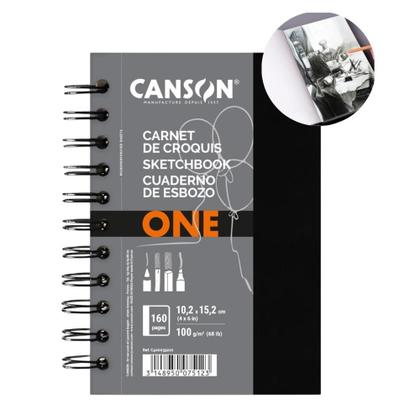 Imagem de Caderno Sketchbook Canson Art Book One 100g A6 80Fls Espiral