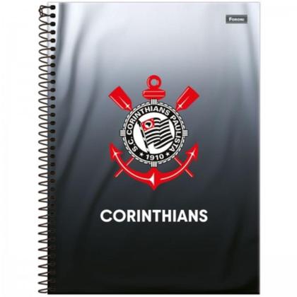 Imagem de Caderno Universitário 10 Matérias Corinthians 160 Folhas - Foroni