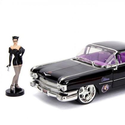 Cadillac Coupe Deville 1959 Mulher Gato com Boneco, 1/24 Jada