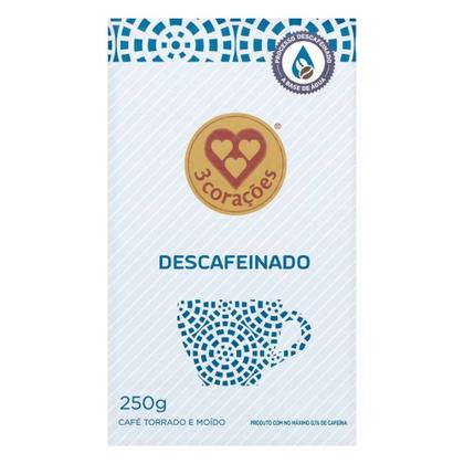 Imagem de Café Moído Descafeinado 3Corações 250g