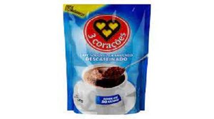 Imagem de Café Solúvel 3 Corações Descafeinado sachê 50g