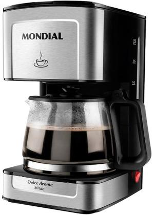 Imagem de Cafeteira Eletrica Mondial Dolce Arome Inox 550W 220V/60HZ Preto