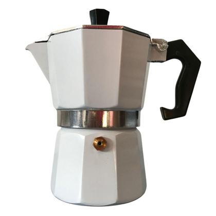 Imagem de Cafeteira Italiana Moka Café 150 Ml 3 Xícaras Branca