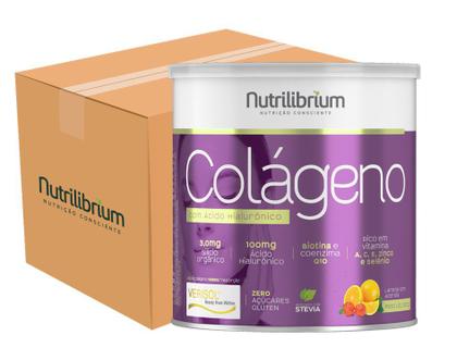 Imagem de Caixa 9x Colágeno Verisol 200g Ácido Hialurônico Silício Orgânico Nutrilibrium