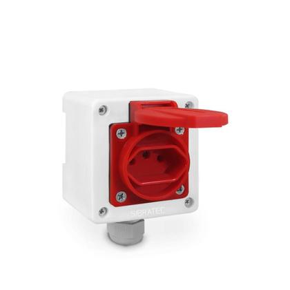 Imagem de Caixa Branca + Tomada Padrão Brasileiro 2P+T 20A