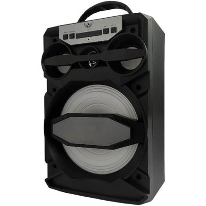 Imagem de Caixa Caixinha De Som Via Bluetooth Potente Portátil Pendrive Cartão Sd Led Mp3 Fm Aux Recarregável