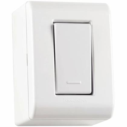 Imagem de Caixa de Sobrepor com 1 Interruptor Simples 10 A 250 V - Tramontina LizFlex Branca