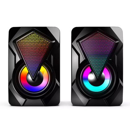 Imagem de Caixa De Som  Para Computador Notebook Pc Gamer Led Rgb