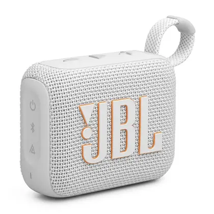 Imagem de Caixa de Som Portátil JBL GO 4, Bluetooth, 4.2W RMS, Até 7h, Branco - JBLGO4WHT