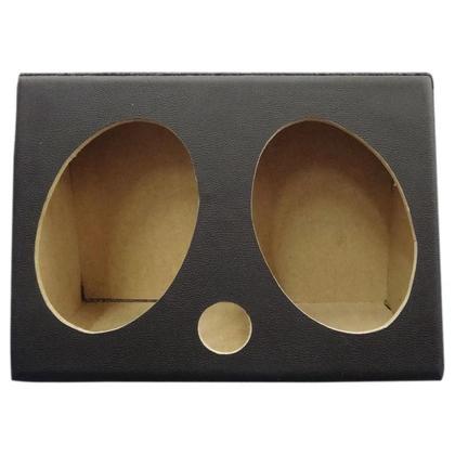 Imagem de Caixa De Som Vazia 2 Alto Falantes 6x9 Polegadas e 1 Duto Retangular Acarpetada