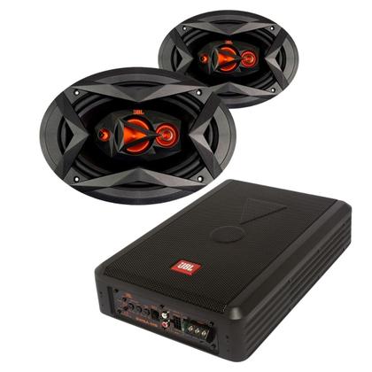 Caixa JBL Ativa Amplificada SW8A-MS 200w + 2 Alto Falantes 6x9 JBL