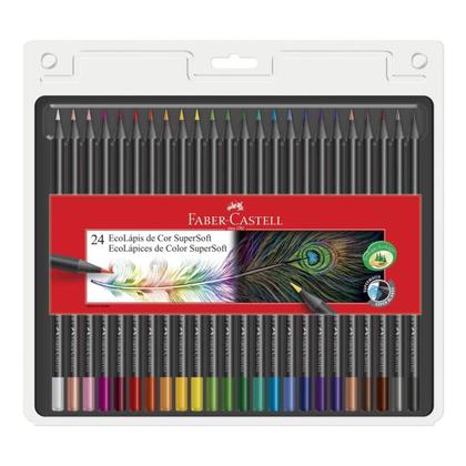 Imagem de Caixa Lápis De Cor Faber-Castell 24 Cores Eco Lapis