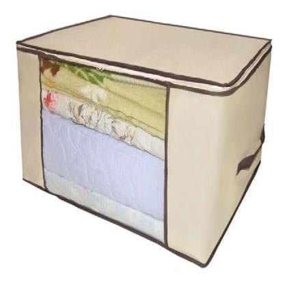 Imagem de Caixa Organizador Guarda Roupa Flexivel Com Ziper Multiuso Compact Armario Chao Closets Dobravel