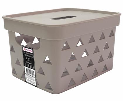 Imagem de Caixa Organizadora Multiuso Com Tampa 3,6 Litros Mix Home