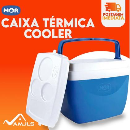 Imagem de Caixa Térmica Cooler com Alça 12 Litros comporta 16 Latas - Mor