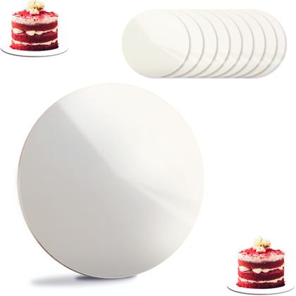 Imagem de Cake Board 25cm MDF 3mm Liso 10 Un Prato Para Bolo Confeitaria