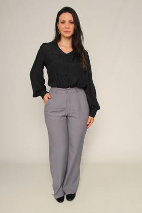 Imagem de Calça alfaiataria wide leg com elástico
