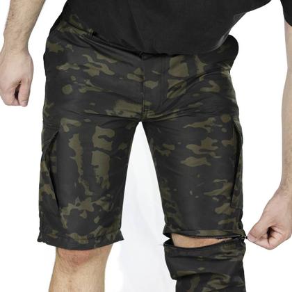 Imagem de Calça Bermuda Modular - Double Fishing - Camuflado e Liso