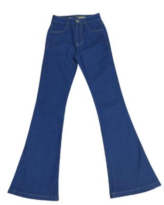 Imagem de Calca boot cut jeans morena rosa