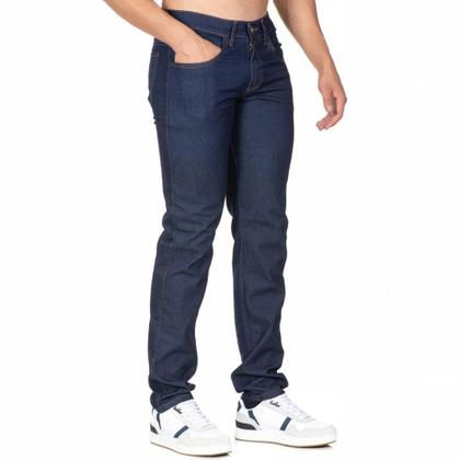 Imagem de Calca Jeans Escura Tradicional Masculina Skinny Com Elastano Lycra